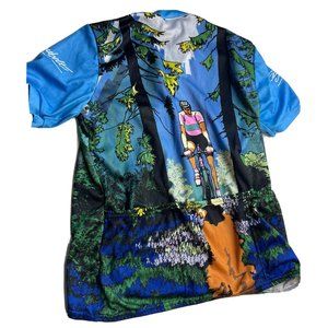 Cycling Jersey with Scenic Design